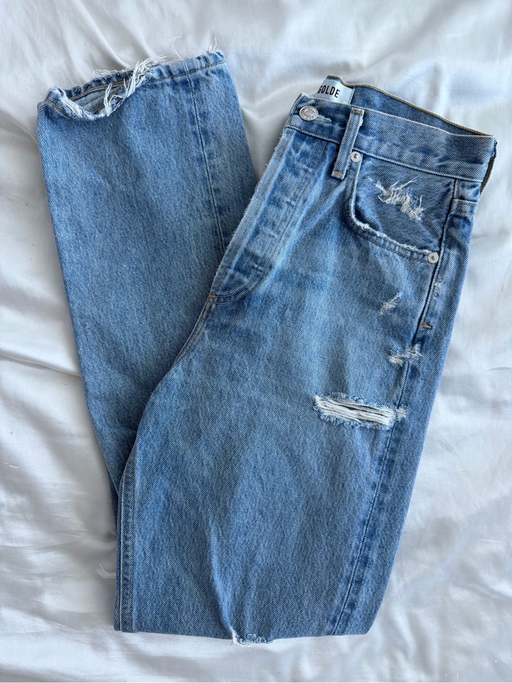 Agolde Light Blue Denim Jeans